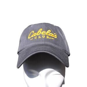 Cabela's Club Adjustable Gray Baseball Hat Cap One Size